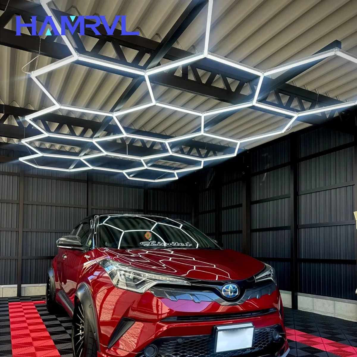 Customizable Honeycomb LED Light Bar for Car Showroom 4S Workshop 2 Years Warranty Work Light with Dropship Barbershop Ceiling