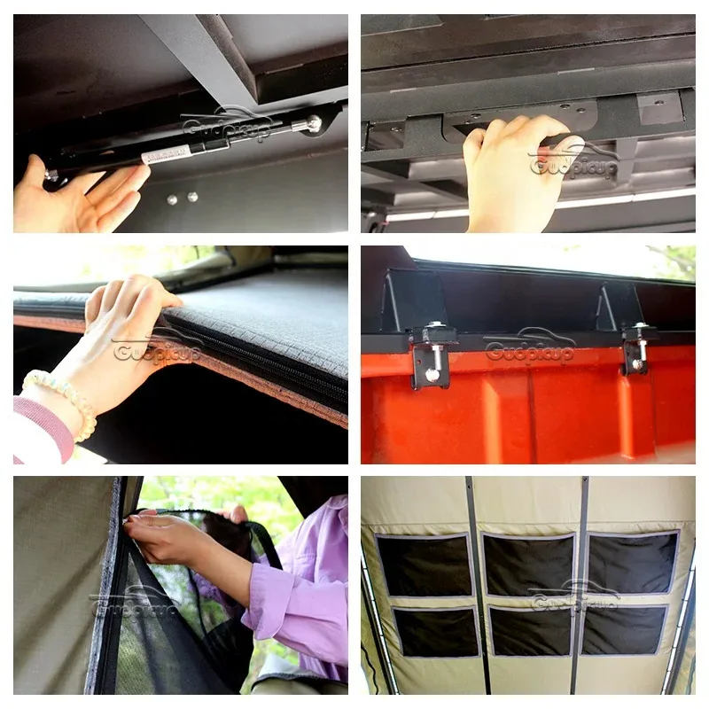 4X4 Pick Up Aluminum Hard Top Roof Tent Canopy Camper  For Hilux  Ranger F150