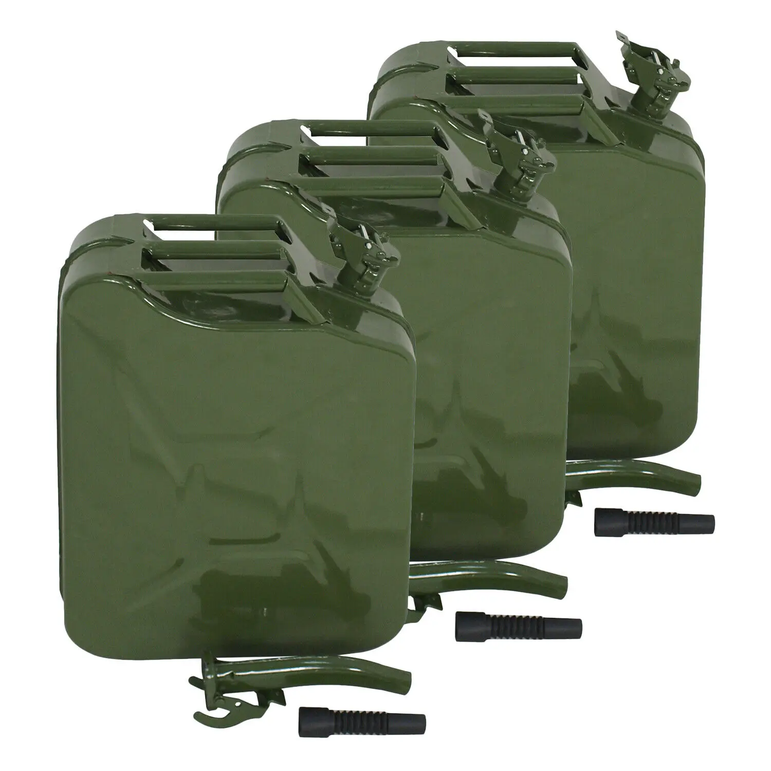 

3X Jerry Can 5 Gallon 20L Metal Steel Tank Army Backup oline Emergency