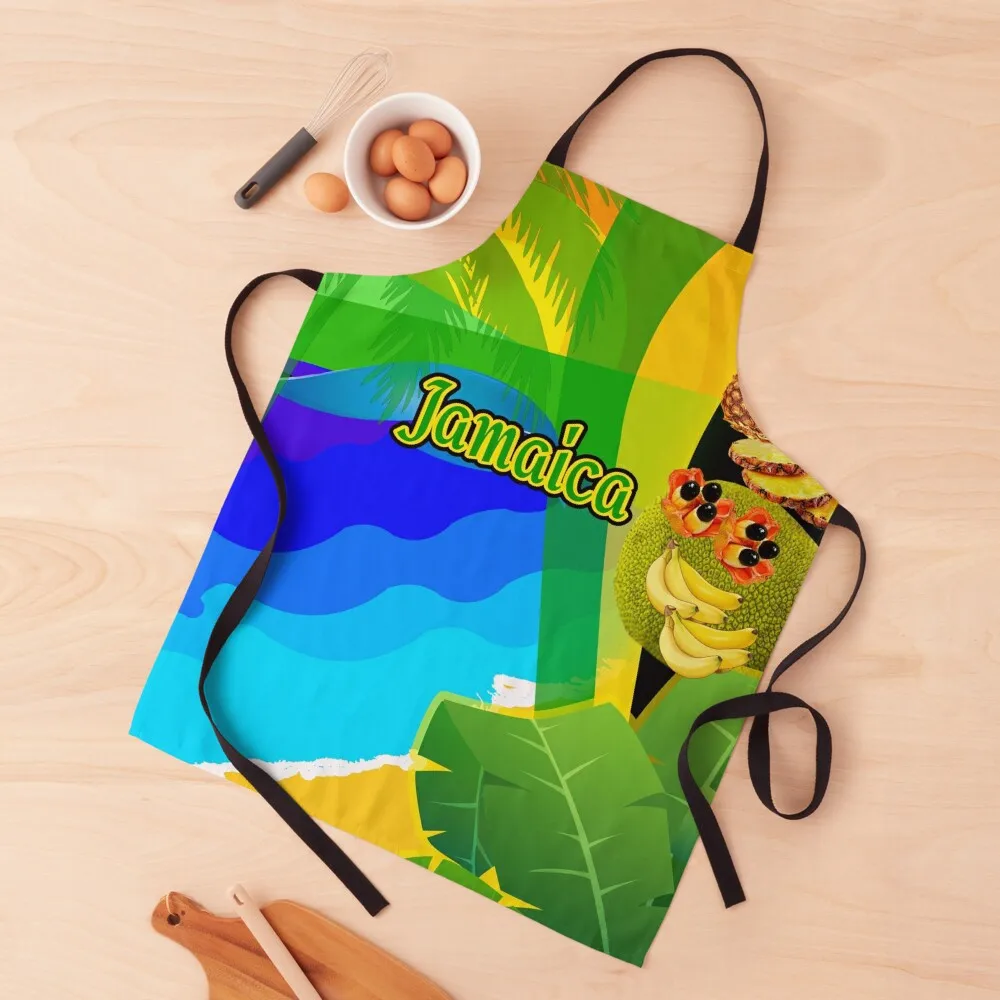 

Jamaica Collage Apron kitchen item For Hairdresser Apron