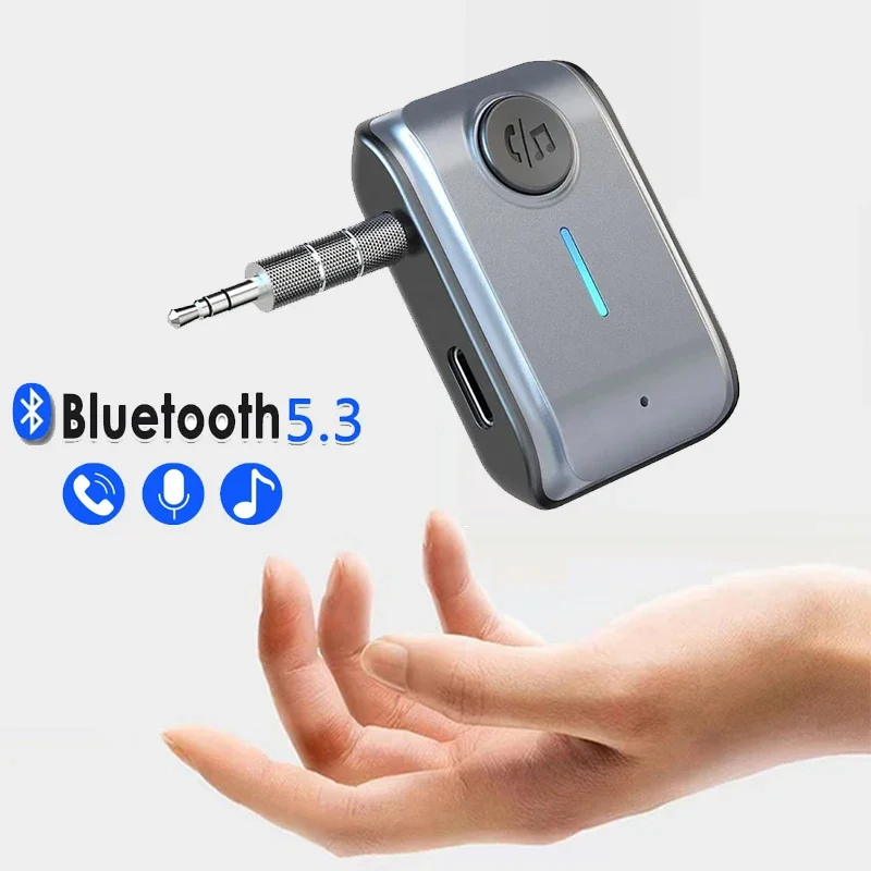 Adaptateur récepteur sans fil Bluetooth 5.3, 3.5mm AUX u-disque/TF pour haut-parleur de voiture, casque, récepteur Audio et musique, Kit mains libres pour voiture