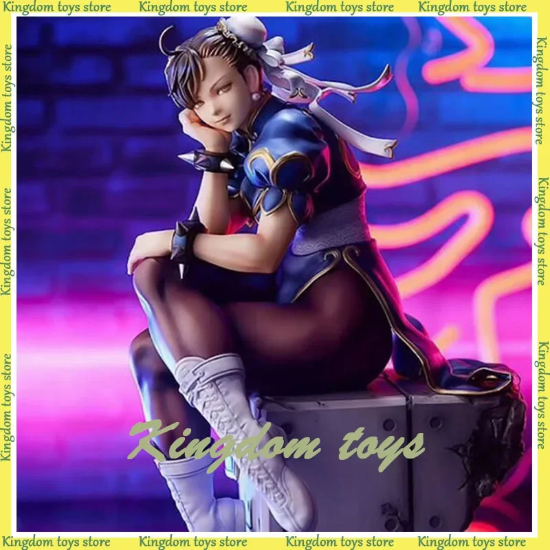 Street Fighter Figures ChunLi Anime Figure MaxFactory Figurine Sitting Posture Collectible Model Decoration Christmas Gift Toys