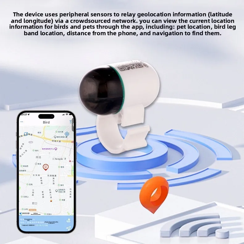 forReal-Time GPS locator for Pigeons and Loros Outdoor Flight locator Leg Bands and Ring Pigeon Piogeon Bird Positioning