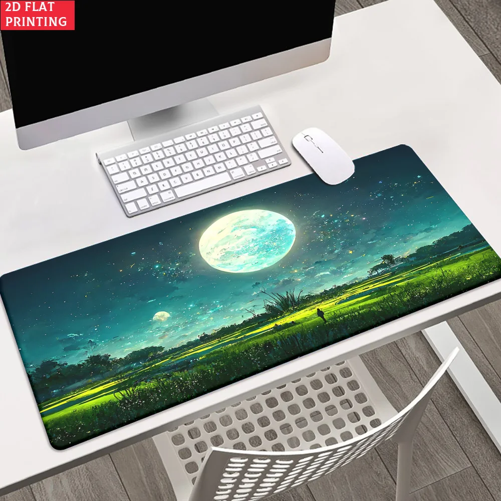 

Modern Extended Mouse Pad Smooth Desk Mat Smooth Cloth Surface Non Slip Rubber Base for Office Desk PC Laptop Keyboard Perfect D