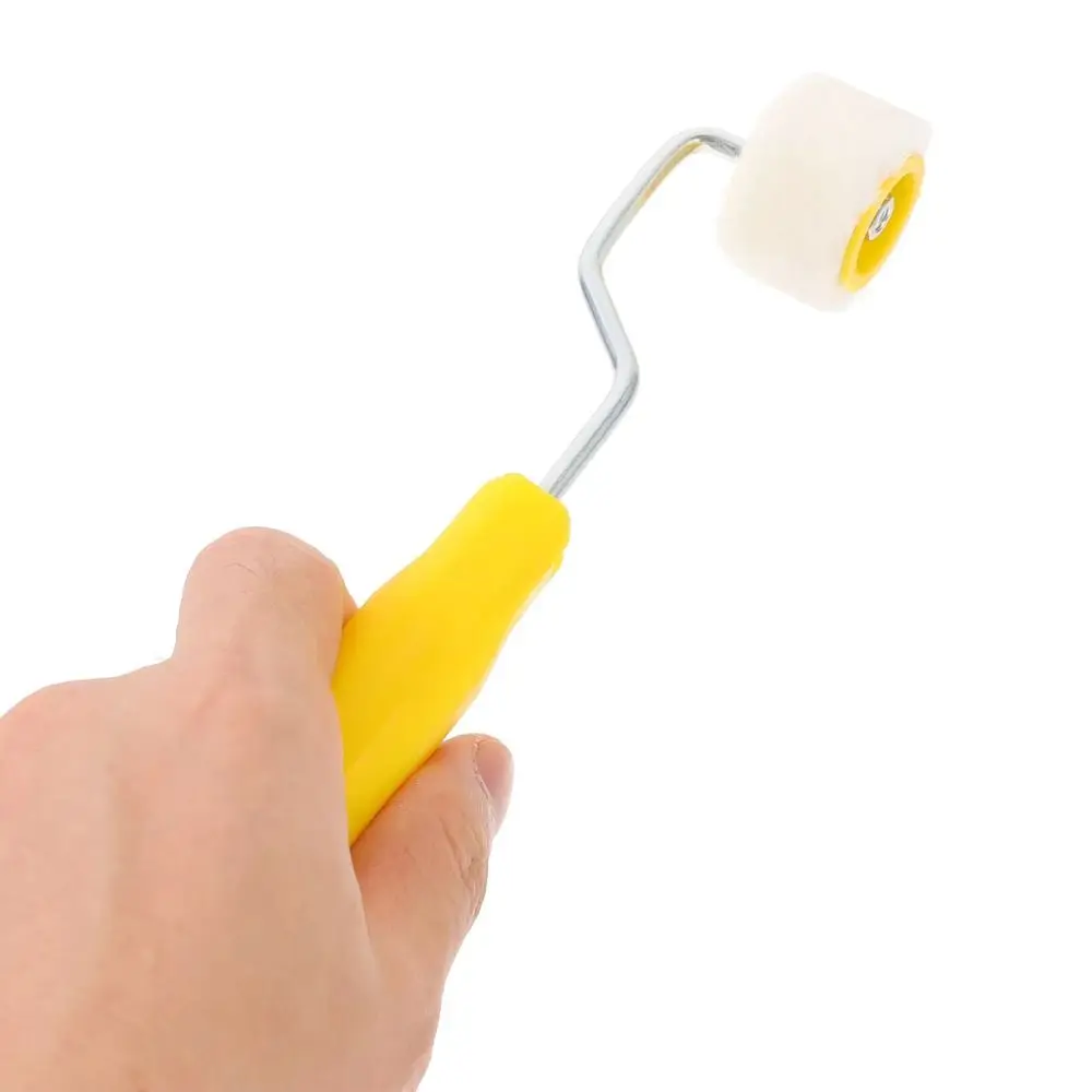 Mini-Farbrollen aus Kunststoff, ergonomisches Design, Kantenbürstenrolle mit Wollbesatz, langlebig, zum Ausbesserten, Kanten, kleine Pinsel, Decken