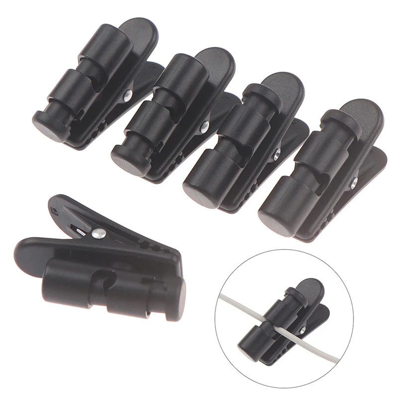 2/5Pc Cable Cord Clamp Collar Headset Clamp Headphone Cable Clip Earphone Winder