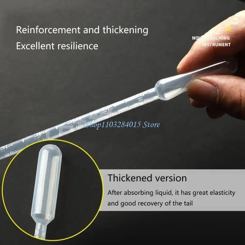 R6FF 100 Pcs/Set Plastic Transfer Pipettes Disposable Pipettes Lab Pipette for Science Experiments Essential Oil Blending