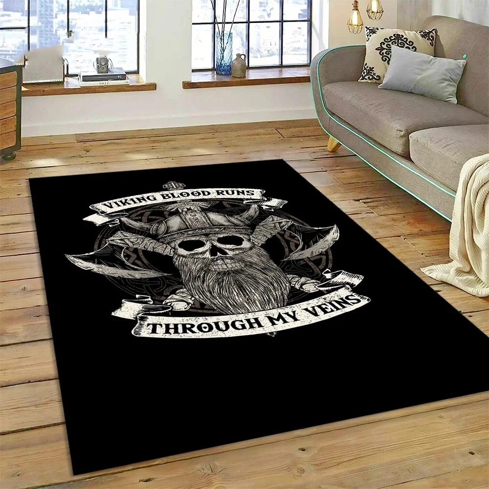 

Viking Mythology Carpet for Home Living Room Bedroom Sofa Doormat Decor Kid Area Rug Non-slip Floor Mat Dark Series Rugs