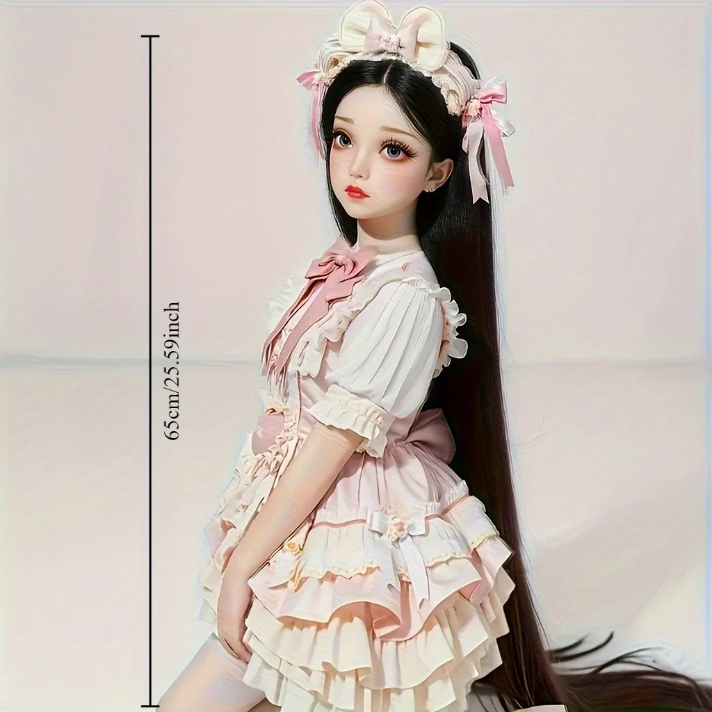 65cm 80cm 100cm TPE-pop Realistische liefdespop Naadloos lichaam Levensechte huidtextuur Beweegbaar skelet Flexibele gewrichten Cosplay