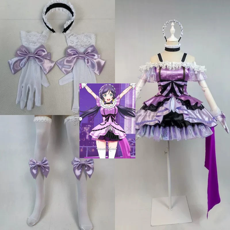 Disfraz de Cosplay de Nozomi Tojo de Love Live μ's, Temporada 2, KiRa-KiRa Sensation, Vestido de Escenario para Conciertos de Seiyuu, Uniforme para Fiesta de Halloween