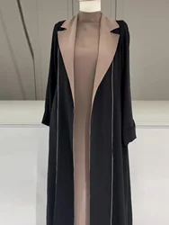 Eid Muslim Abaya for Women Cardigan Dresses Jacket Jalabiya Kaftan Islam Vestidos Arab Long Robe Ramadan Morocco Dubai Abayas