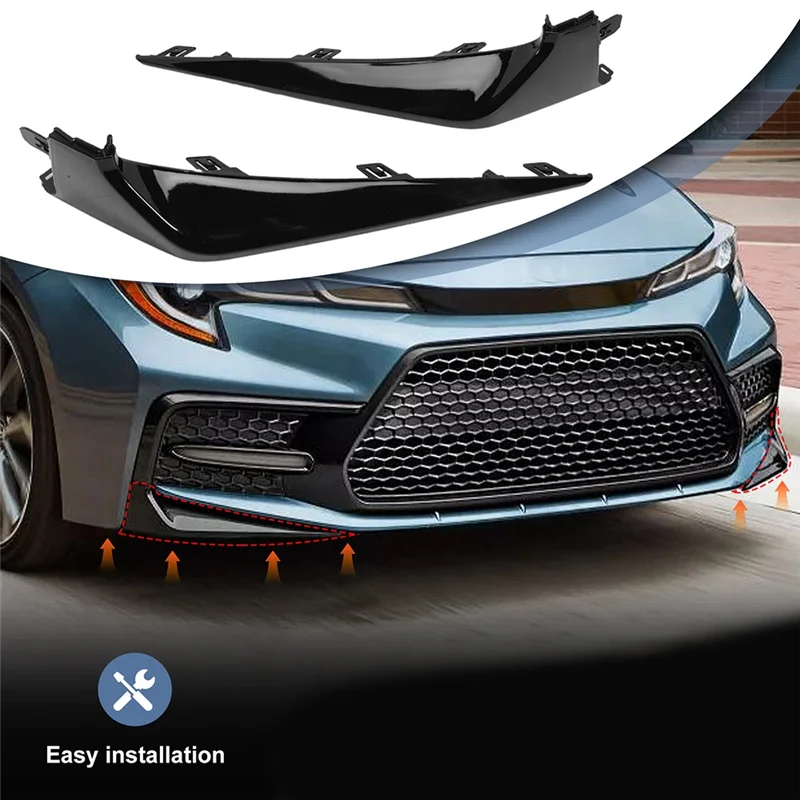 AINY-крышка переднего бампера, нижняя накладка, молдинг, решетка спойлера для губ 5211302040 5211302030 для Toyota Corolla SE XSE, сторона