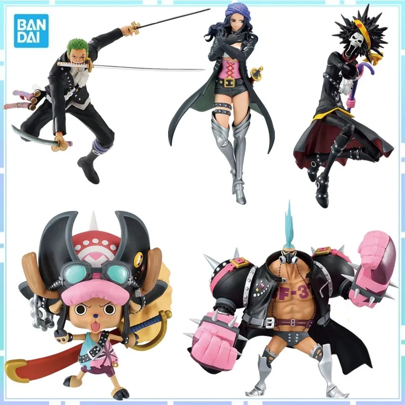 Bandai Original Anime One Piece Ichiban Kuji Chopper Robin Burukku FRANKY Zoro PVC Action Figures Collection Model Toys