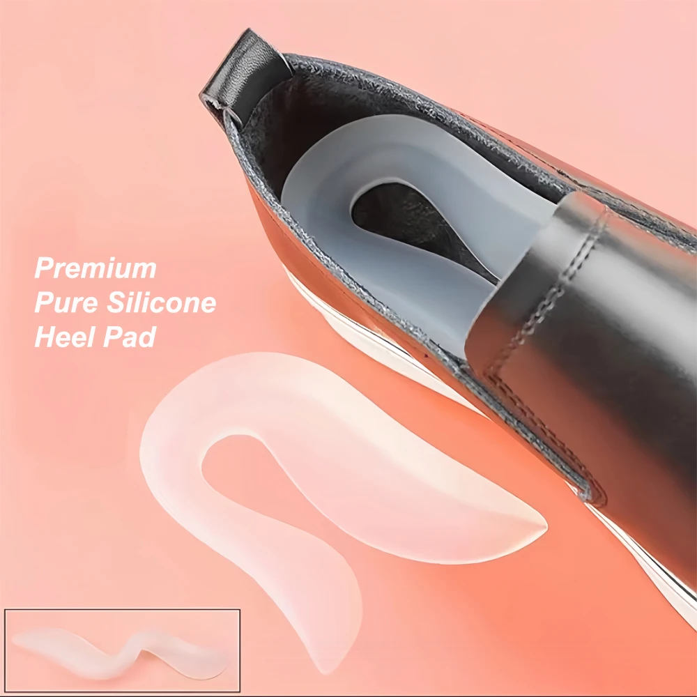 

Silicone Gel Heel Pads for Shoes, Pain Relief Insoles, U Shape Heel Cushions Comfort Support, Heel Spur Insoles