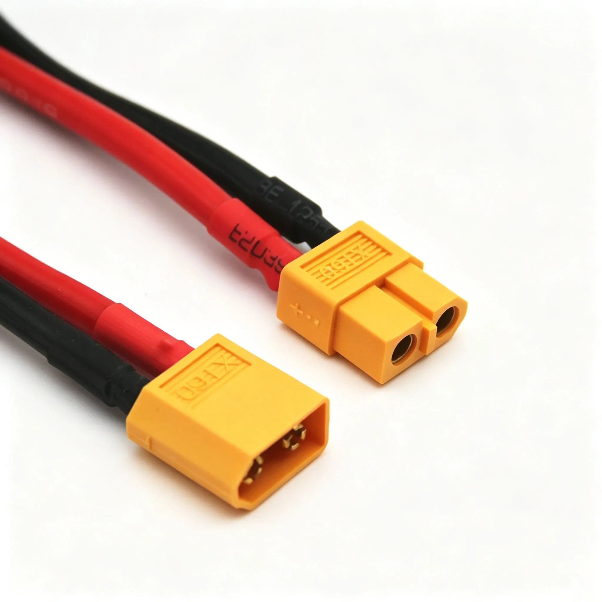2Pcs RC Accessory Lithium Battery XT60 Plug Cable Silicone Wire T‑Connector Charging Line For RC Drone Charger