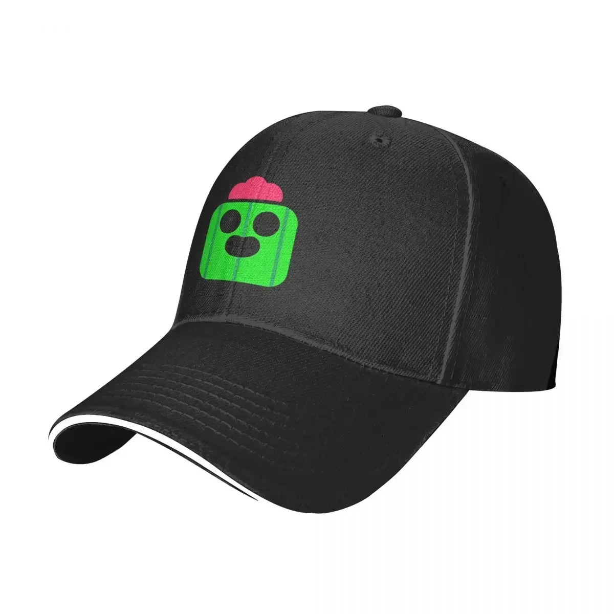 Cute Green Cactus Brawll Spike Baseball Caps Hip Hop Game Cartoon Sandwich Hat Unisex Breathable Caps Hat Sport