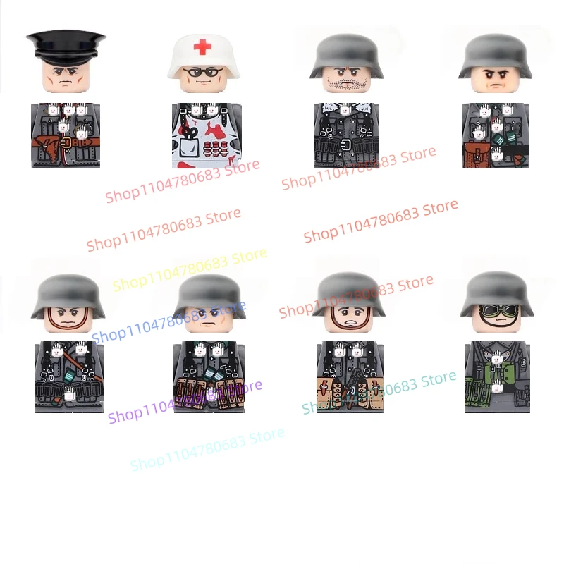 

MOC New Military Building Blocks, Dolls, Mini Dolls, Zombies, German Toys, Gifts and Ornaments Collectibles