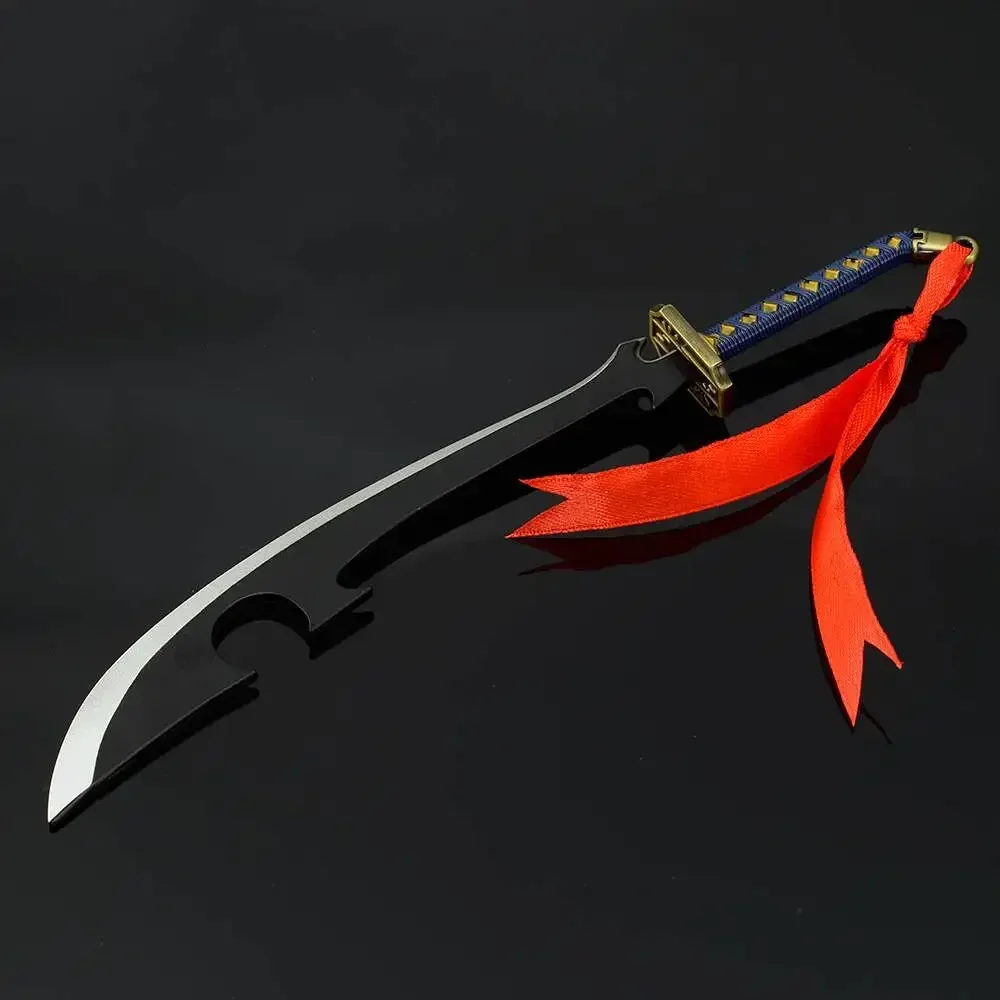 26cm Katen Kyokotsu Blade Bleach armas Kyoraku Shunsui periférico de animé Metal samurái moda exquisita figura de colección de espada
