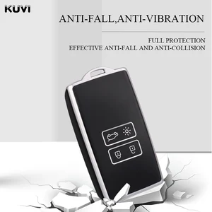 Ferndeckel des TPU -Autoschlüssels, Shell für Renault, Koleos, Captur, Megane, Clio, Scenic, Talisman, Arkana, Dacia, Sandero, Card FOB, neu 8 Hauptverkaufszubehör Captur - №5