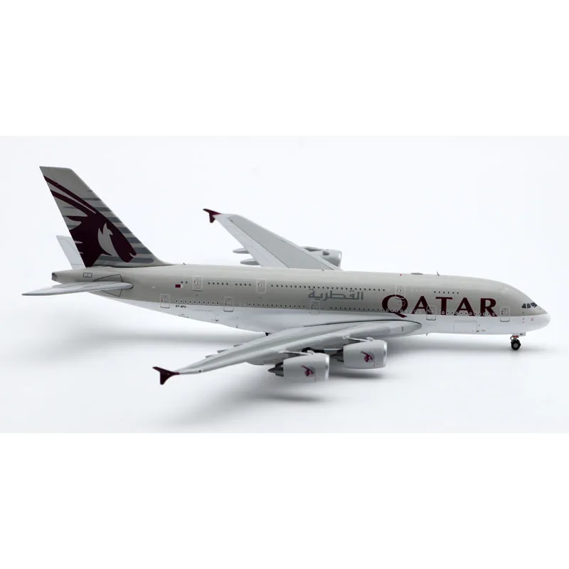 XX40046 Alloy Collectible Plane Gift JC Wings 1:400 QATAR Airlines AIRBUS A380 Diecast Aircraft Jet Model A7-APG With Stand