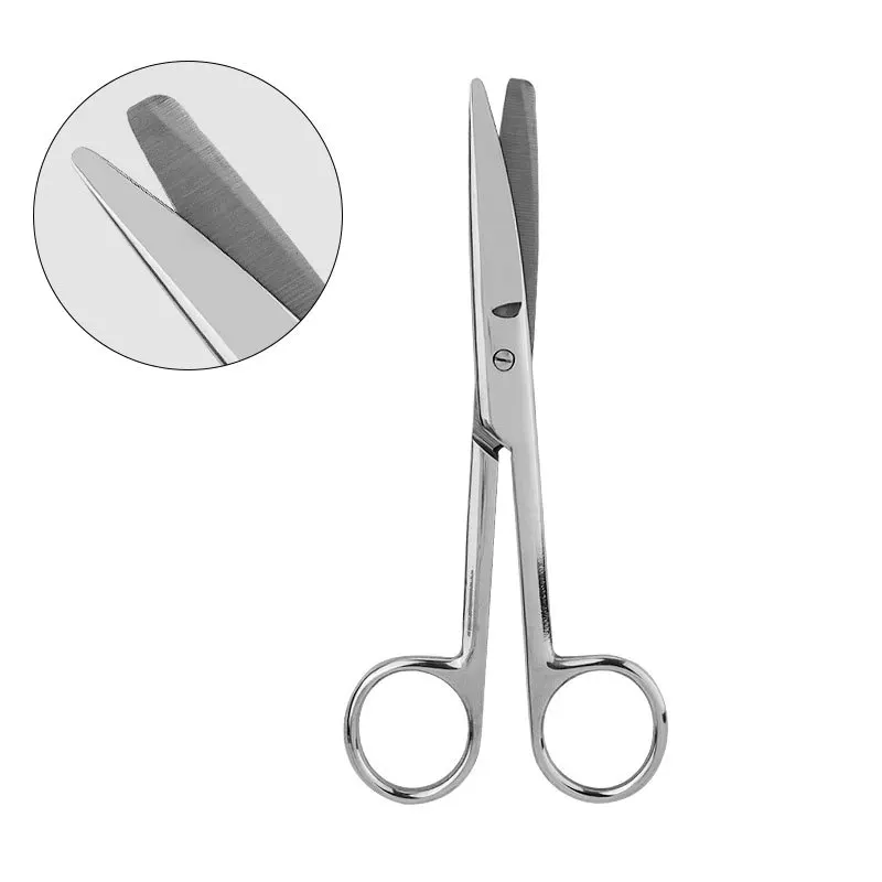 مقص التجميل ضمادة الفولاذ المقاوم للصدأ الشاش أدوات التدريس الطبية اليدوية مستقيم الرأس الفولاذ المقاوم للصدأ الجراحية #1