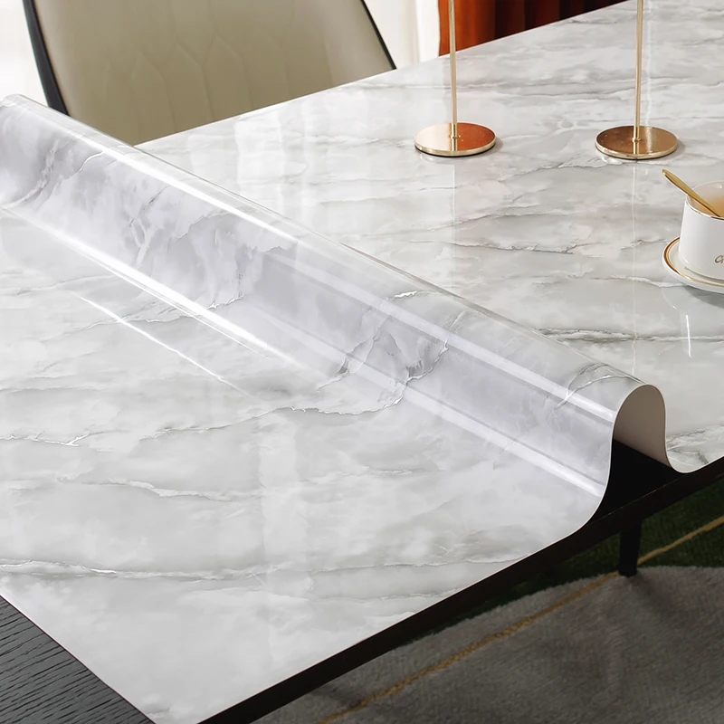 1mm Thick Pvc Tablecloth No Smelling High Quality Soft Glass Crystal Boards Placemats Kitchen Dining Placemat Home Textile