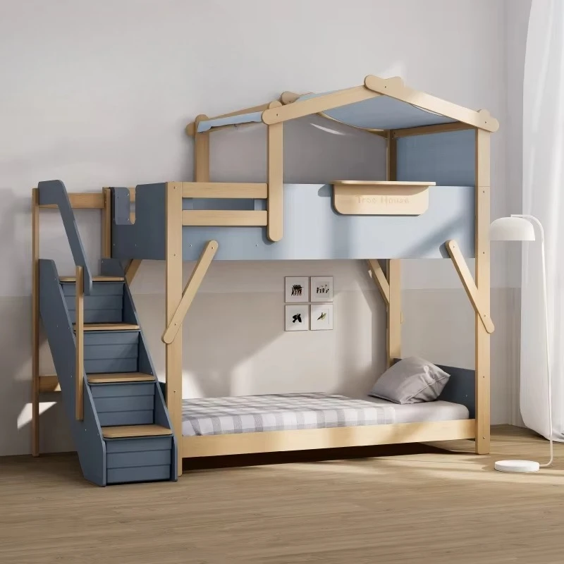 

Multifunctional Children's Tree House Long Junior Double Loft Bed Furniture Set Children's Play House Design Children's Girls