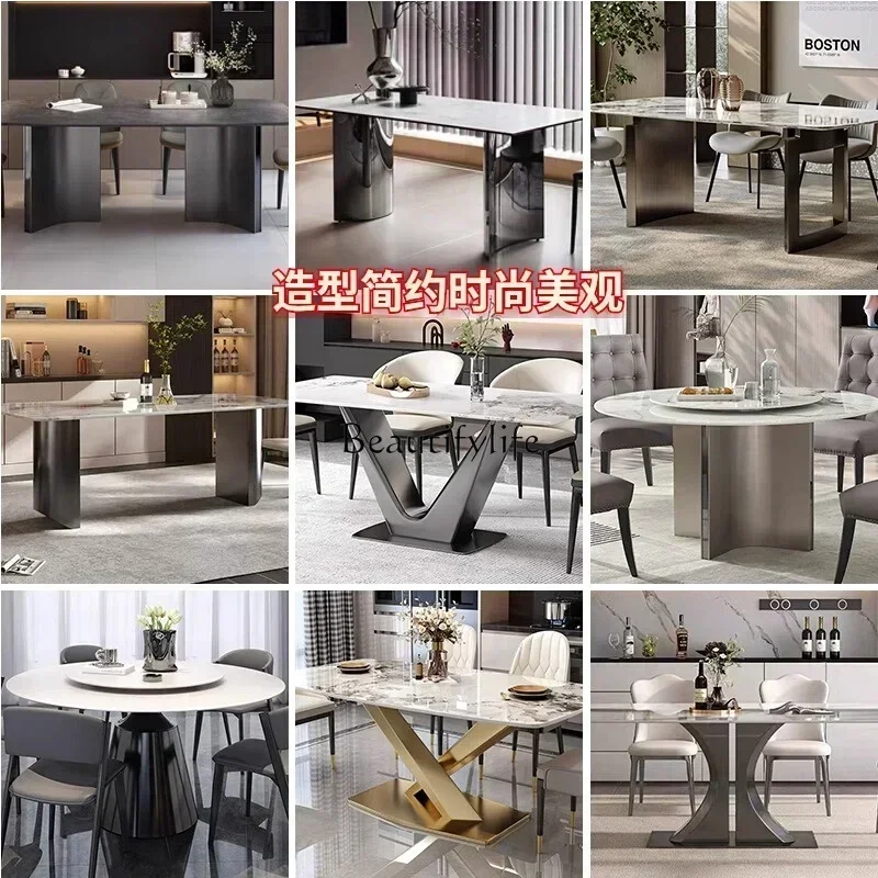 Stainless Steel Table Support Stone Plate Long Table Marble Table Leg Shelf