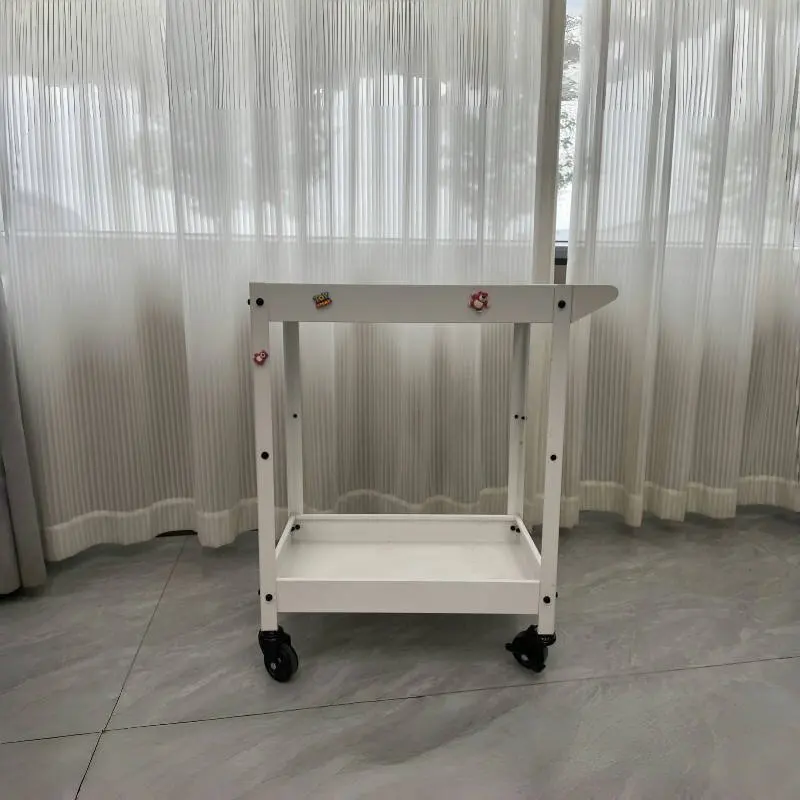 Industrial Two Level Rolling Tool Trolley Carbon Steel High Temperature Paint Anti Rust Finish Mobile Garden Flower Pot Cart