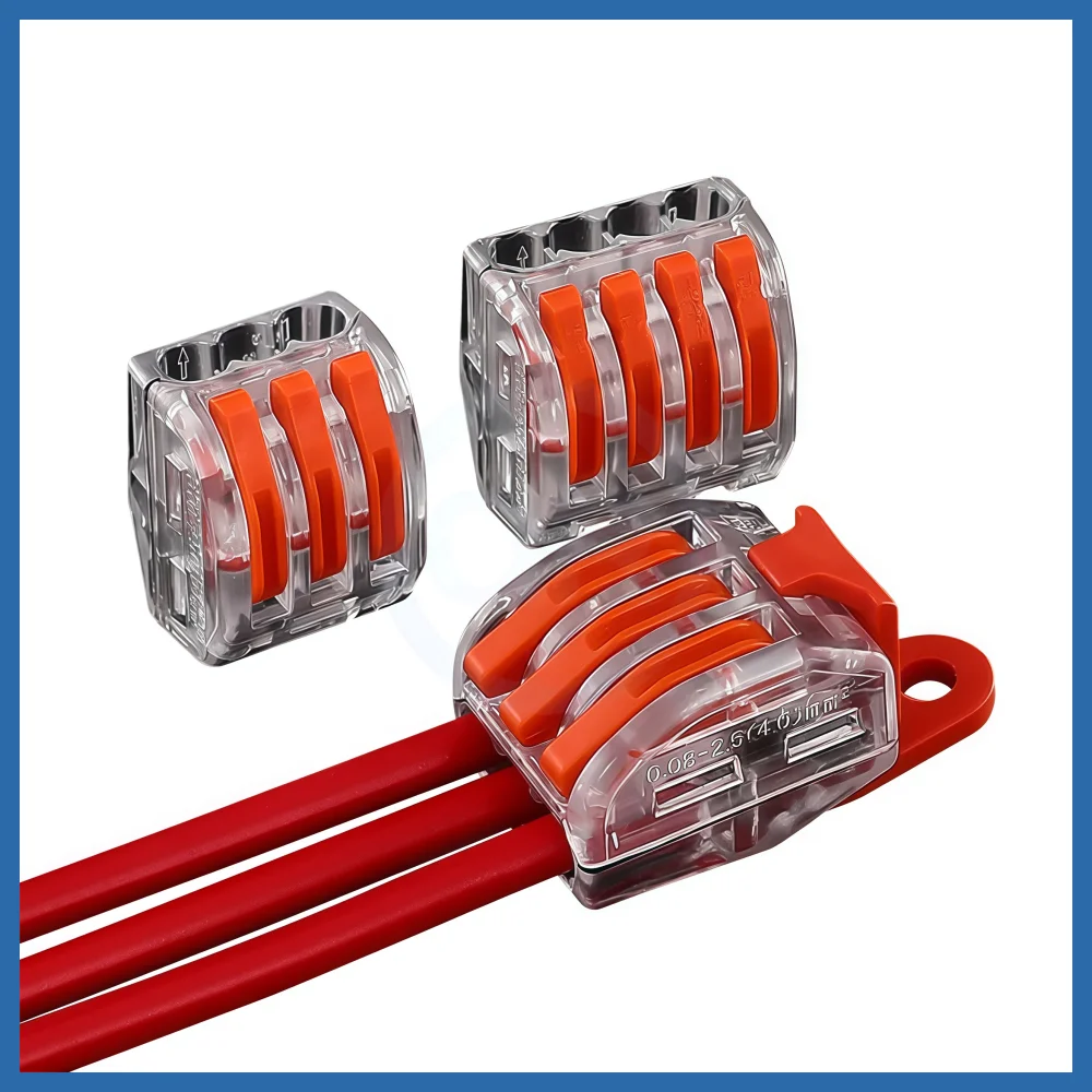 10/20/50 pieces wire connector Quick wiring terminal parallel splitter electrician connector Soft and hard wire head