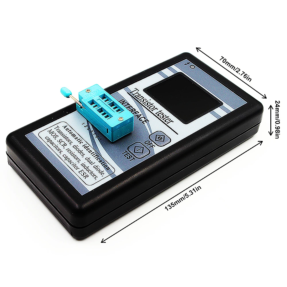 ¡Nuevo! Probador de transistores multiusos M328, resistencia de diodo TFT LCD de 1,8 pulgadas, Inductor de capacitancia ESR, medidor LCR