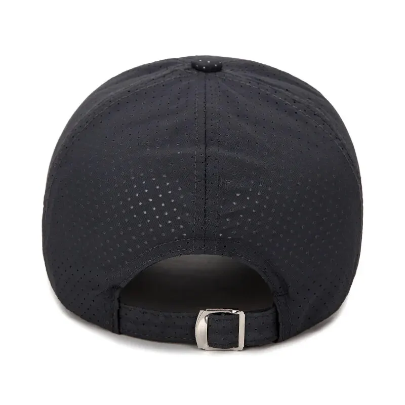 Summer New Breathable Hole Punch Quick Dry Hat Men\'s Outdoor Fishing Shade Sunscreen Baseball Cap Cycling Travel Sports Cap