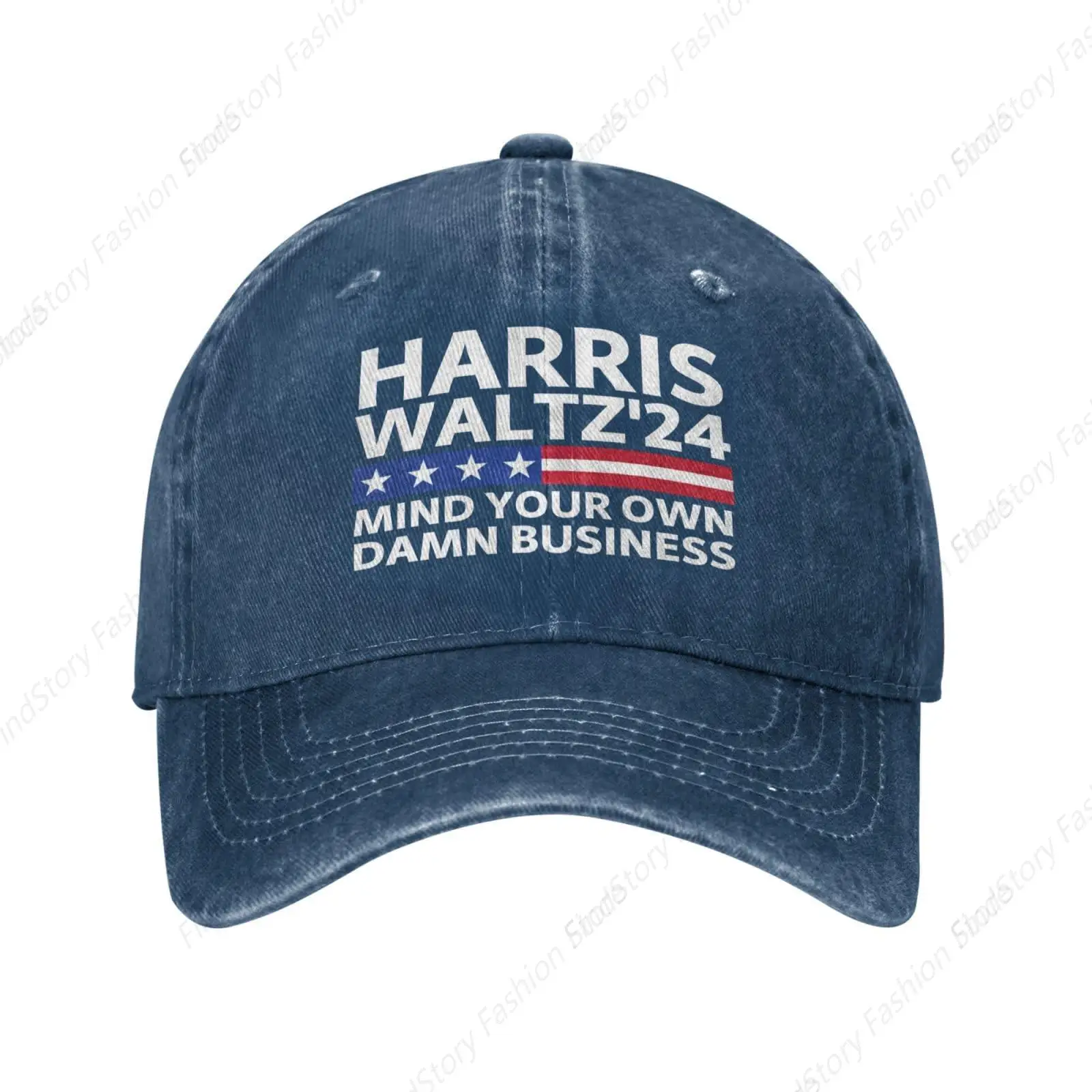 Kamala Harris Tim Waltz 2024 Baseball Cap Unisex Vintage Trucker Denim Hat Adjustable Cowboy for Men Women Casual Hip-hop Sports