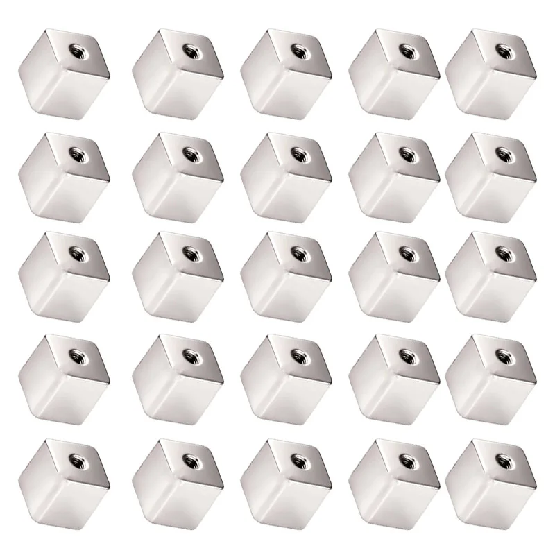 100Pc/set Square with thread Piercing Balls Stainless Steel Replacement Balls Piercing Parts Lip Tragus Helix Body Jewelry Gift
