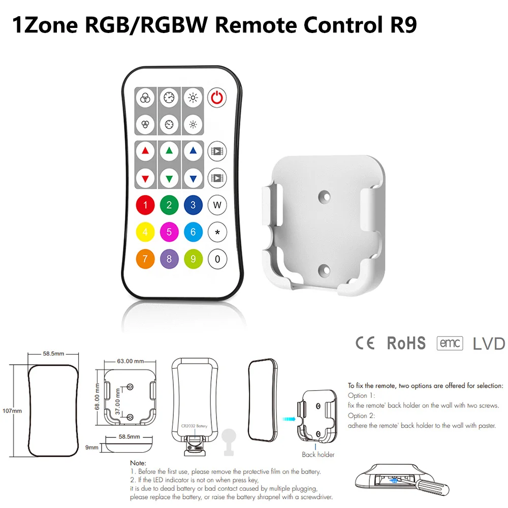 WiFi i RF SPI LED Controller RGB/RGBW DC5-24V WS2811 WS2812B SK6812 LED Light RF27Keys Remote Control Tuya App for Alexa Google