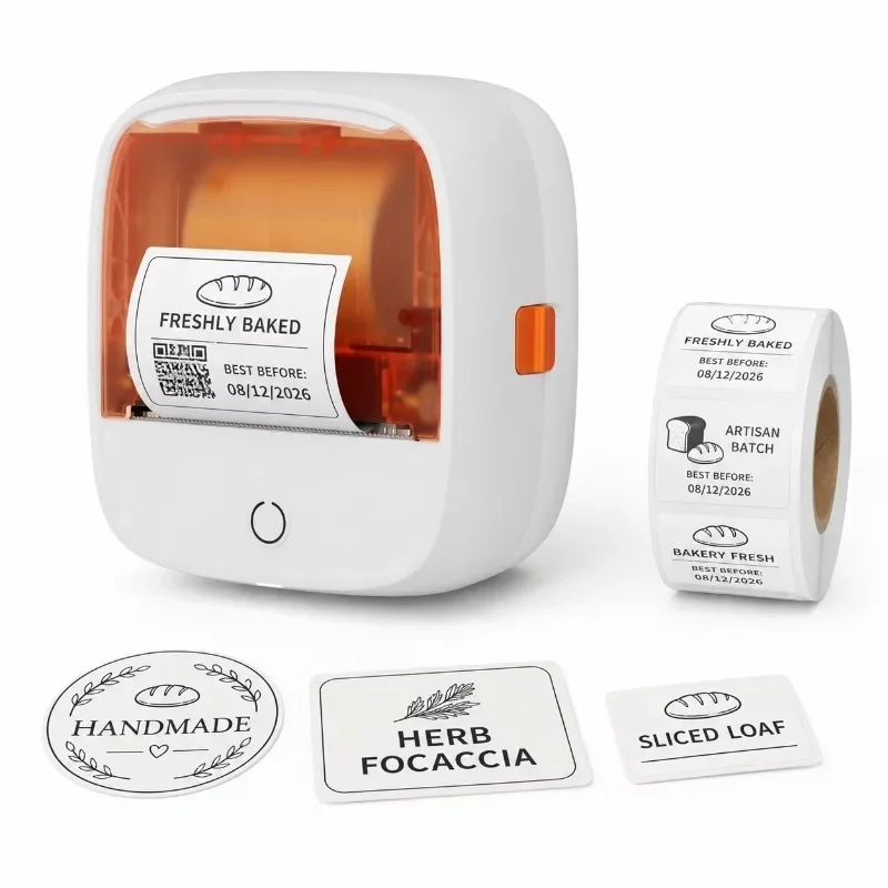 Portable 2 Inch Bluetooth Thermal Printer 203DPI Ink‑less Wireless Mini Label Note Printer Smart App ControlPocketPrintingDevice