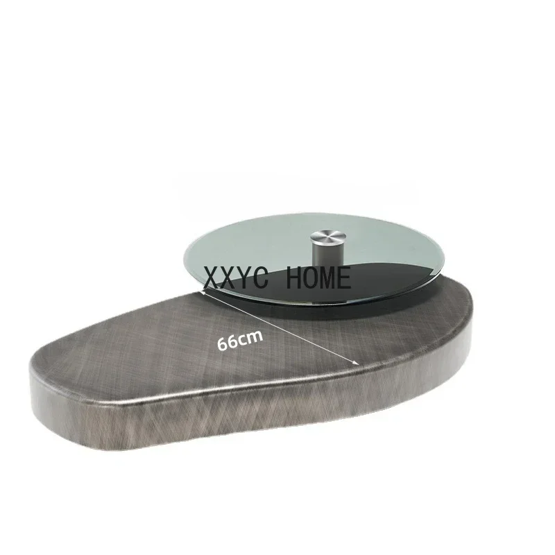 

-Style Light Luxury Oval Coffee Table Combination Special-Shaped Modern Simple Home Small Apartment