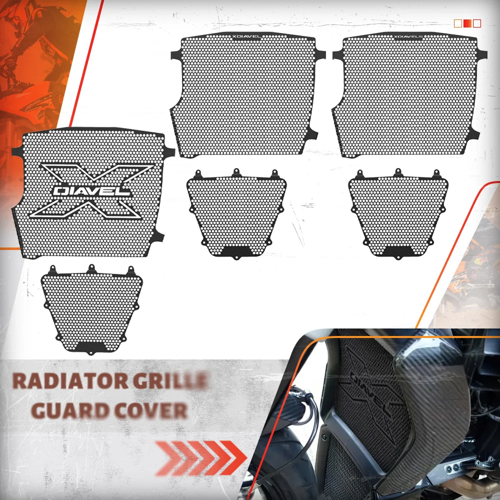 

Аксессуары для мотоциклов для Ducati XDiavel S/Nera/Dark/Black Star 2016-2024, решетка радиатора, защита масляного радиатора