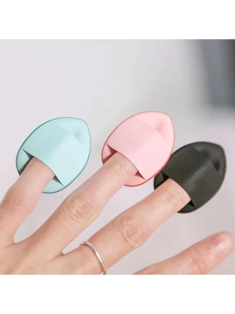 3 szt. Trójkątnych aksamitnych puszek do pudru, kosmetycznych, do makijażu twarzy i oczu, wielokrotnego użytku, gąbki do makijażu, mini puszek do pudru, akcesoria do makijażu, nadające się do prania.