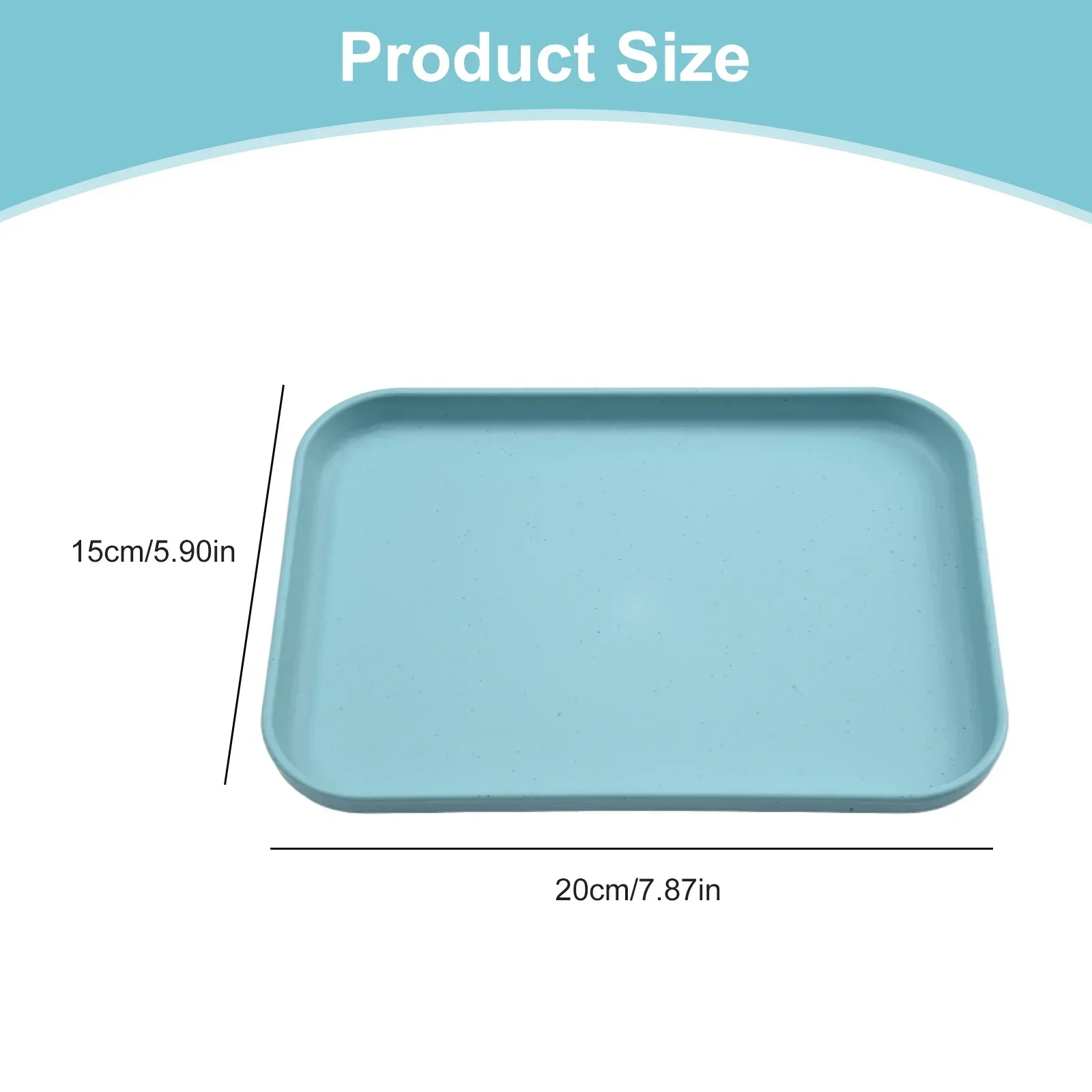 1Pc Rectangular Serving Tray Anti Slip Scratch Resistant Smooth Tray Plate Food Plate For Kitchen Home Decoration Accessories