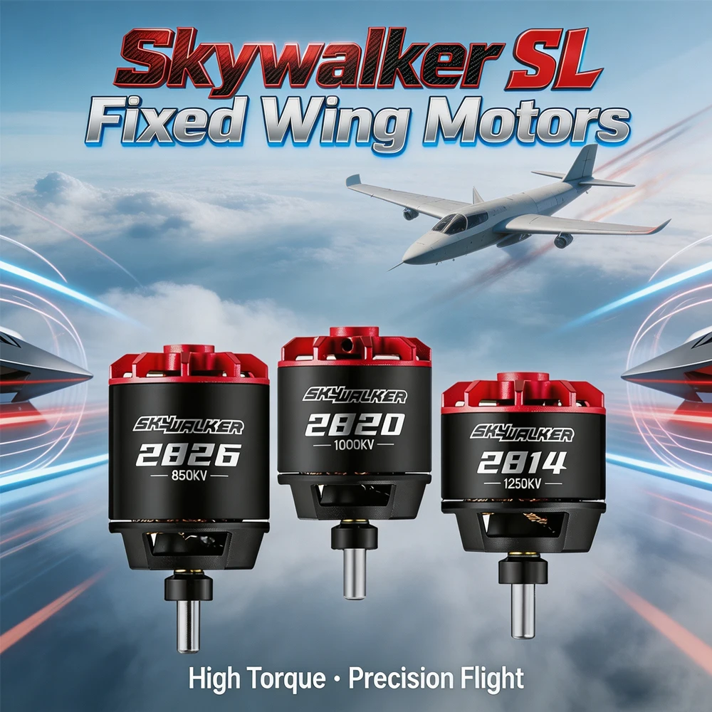 Hobbywing Skywalker 2814SL 2820SL 2628SL Fixed-wing Motor Compatible With Skywalker 80A ESC For RC Glider/Airplane