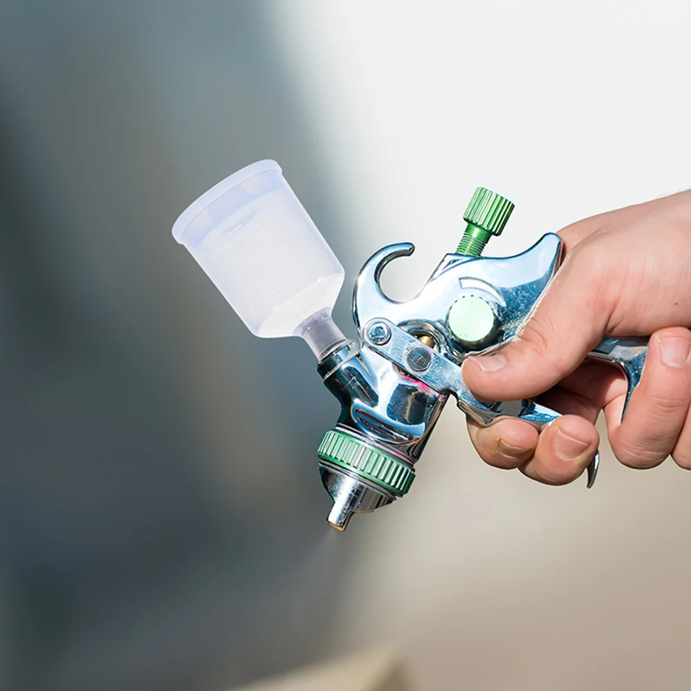 

2pcs Airbrush Paint Bottle 20ml 40ml Replaceable Pigment Container Clear Craft Siphon Bottom Feed Art Supplies