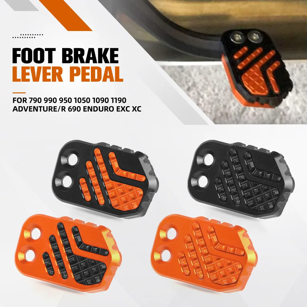 

For 790 990 950 1050 1090 1190 ADVENTURE/R 690 Enduro EXC XC Foot Brake Pedal Extender Tips Stand Step Plate Extension Pad