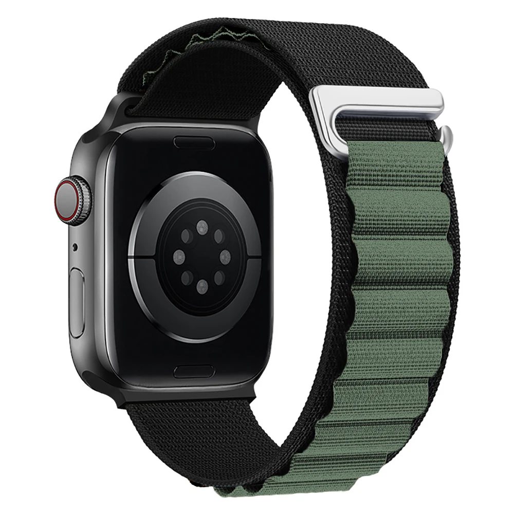 Correa de nailon para Apple watch, pulsera Alpine loop, Ultra 2, iWatch Ultra series 9, 7, 6, 5, se, 8, 49mm, 44mm, 40mm, 45mm, 41mm, 42mm, 38mm