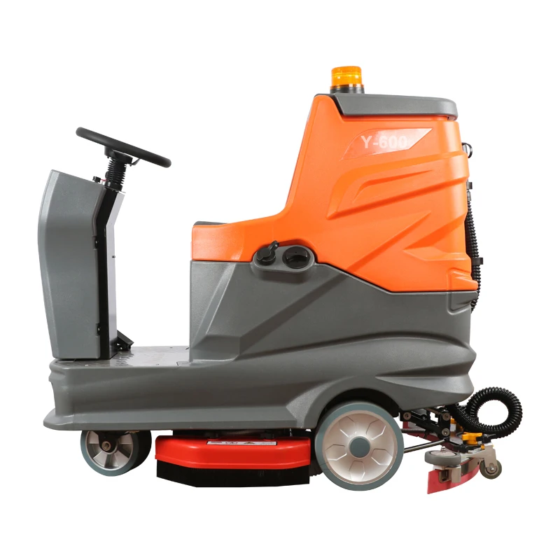 High Quality Self-Propelled Riding Floor Scrubber Dryer Hot Sale Hospital Floor Washer Electric Wood Floor Cleaning