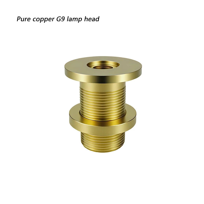 Copper G9 Lamp Holder Shell Only – Empty Decorative Cover for DIY Lighting, No Socket No Bulb