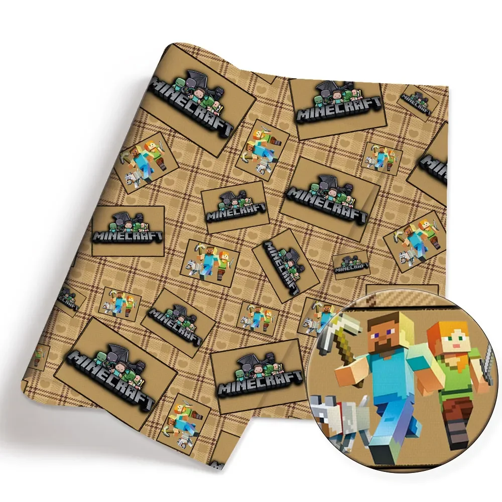 Tela de dibujos animados DIY140 * 50cm costura hecha a mano Patchwork acolchado vestido de bebé hoja para el hogar tela impresa costura niños