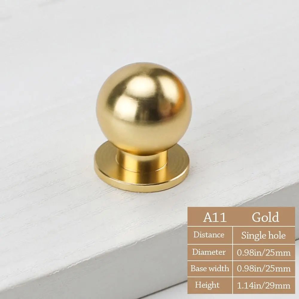 Simple Knurled Cabinet Drawer Knob Round Single Hole Design Door Handle Portable Gold Furniture Accessories for Home
