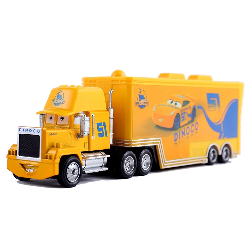 Disney Pixar Cars 2 3 Toys Lightning McQueen Jackson Storm Mack Uncle Container Truck Diecast Model Car 1 racing Childrenr Gift