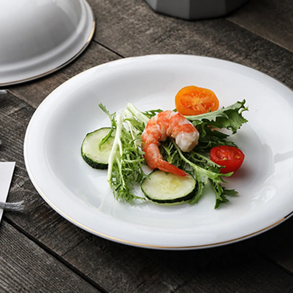 

1 комплект, керамическая тарелка, универсальный поднос для сервировки стейка, кухонная тарелка для хранения еды, десертное блюдо в западном стиле, сервировочный поднос для стейка